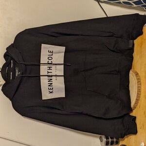 NWT Kenneth Cole New York Black Pullover Mens Hoodie Size Medium